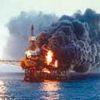 Fig. 7. - Example of Jet Fire -A large fire destroyed the Piper Alpha oil platform in the North Sea. (Courtesy: exponent.com)