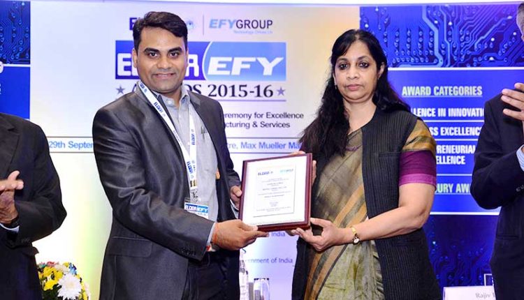 Matrix Bagged the ELCINA-EFY Awards 2015-16for Outstanding Achievements in Research and Development