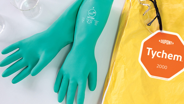 hand protection portfolio of Kevlar and Tychem glove and sleeve solutions in India