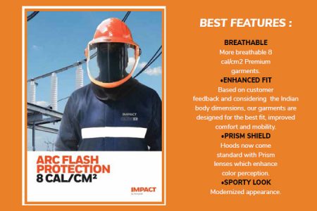 Impact by Honeywell – ARC Flash Protection 8 CAL/CM²