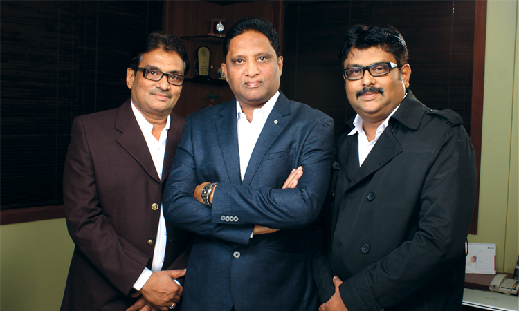 (Left to Right) Mr. Rajendra Mali - Director Technical, Mr. Sanjay Mali - CEO, Mr. Shirish Mali - Director Marketing