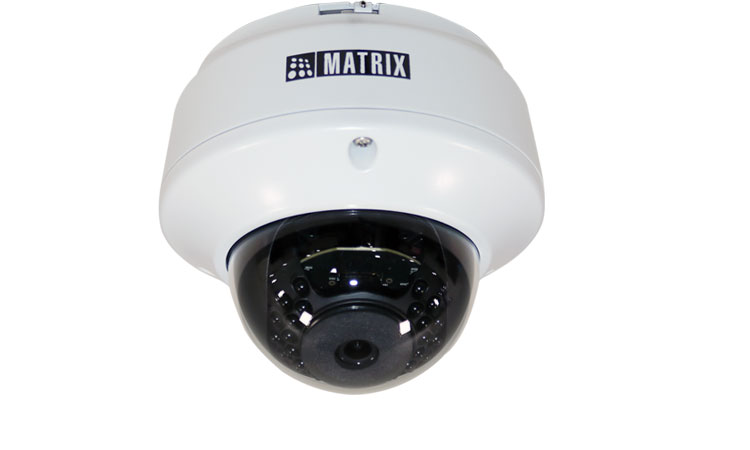 Matrix 5MP Project Series Dome IP Camera with Motorized Varifocal Lens