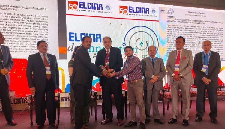 Matrix Comsec felicitated with ELCINA DEFENNOVATION Award 2022 for Excellence in Manufacturing