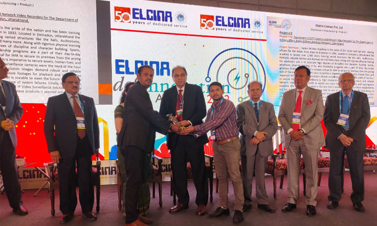 Matrix Comsec felicitated with ELCINA DEFENNOVATION Award 2022 for Excellence in Manufacturing