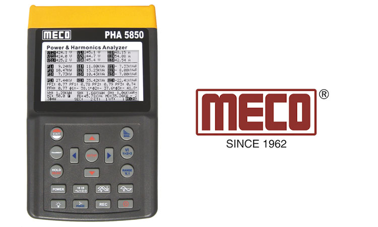 MECO “POWER & HARMONICS ANALYZER – MODEL PHA 5850”