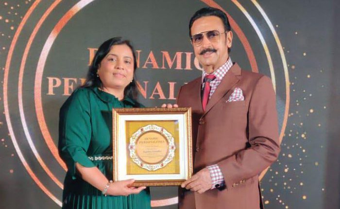 The Economic Times honored Ms. Jigisha Gandhi, Director of Ami Polymer Pvt. Ltd., for her women entrepreneurship in manufacturing and healthcare.